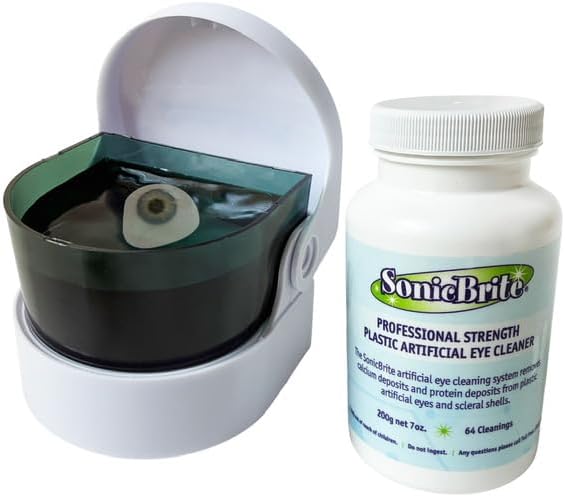 SonicBrite 7 ounce cleaning powder for prosthetic eyes and scleral shells