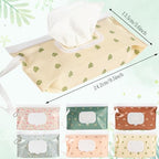 Close up of Febsnow refillable wipes pouch with flip top lid