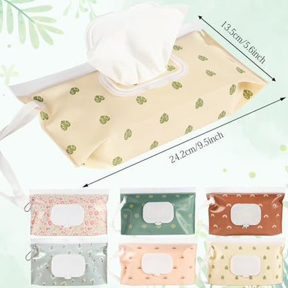 Close up of Febsnow refillable wipes pouch with flip top lid