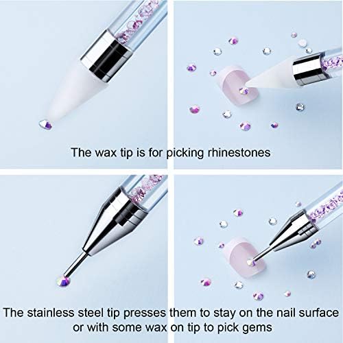 Professional nail art applicator being used for diamond painting placement