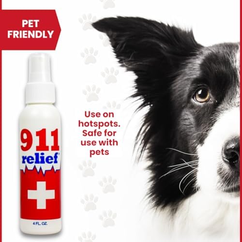 911 Relief premium imported insect bite relief mist close up packaging