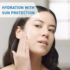 Dermatologist developed AM lotion absorbs quickly under makeup without white cast or grease