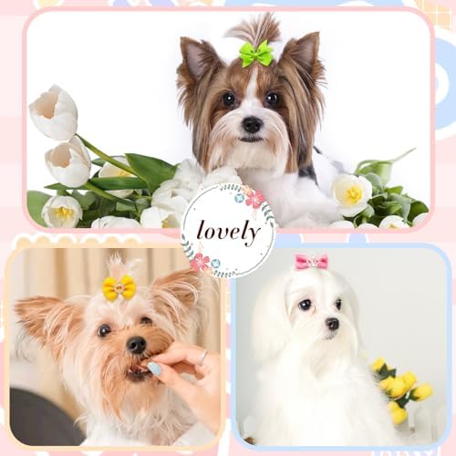 Detailed look at rubber band attachment on designer dog bows