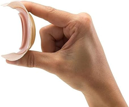 Close up of Hollister CeraPlus extended wear wafer showing the soft convex design profile
