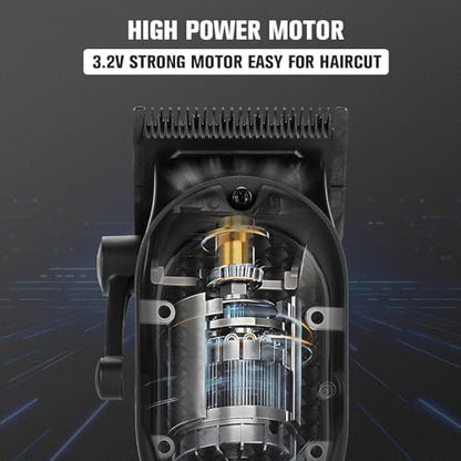 Powerful electromagnetic motor hair clipper for precise and quiet trimming