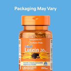 Puritan's Pride Lutein supplement bottle side label details