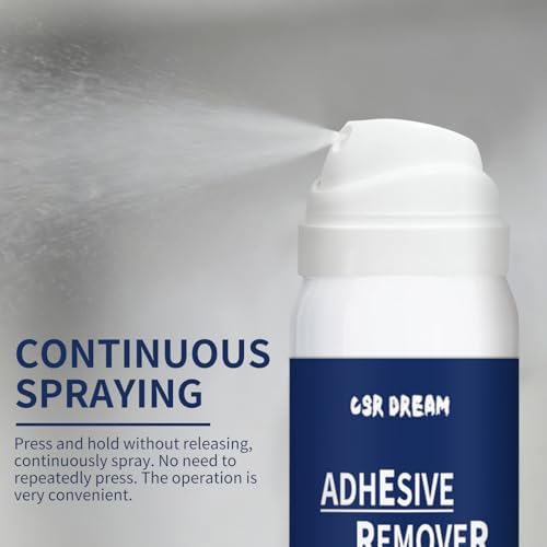Portable 80ml canister of CSR DREAM adhesive remover for travel use.