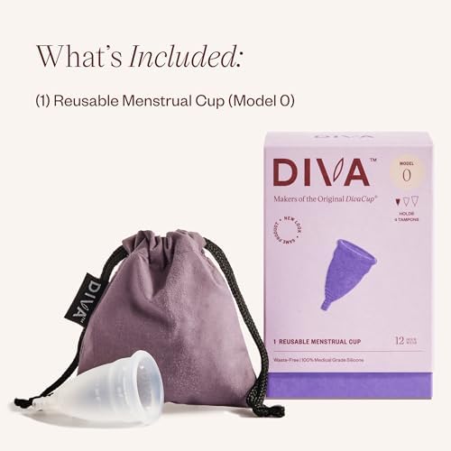 DIVA Cup reusable period care cup with organic cotton storage pouch