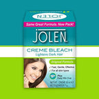Top down look at the authentic American beauty imported Jolen bleach pot 30ml size