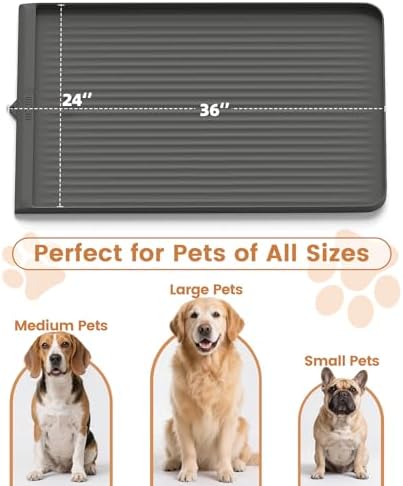 Hicooi extra large waterproof mat on kitchen floor