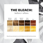 At home hair lightening kit packaging showing seven levels deep lift feature graphic