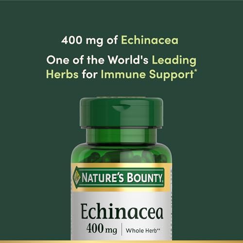 Echinacea purpurea whole herb immune wellness capsules 400mg