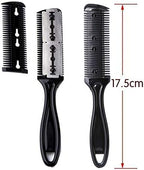 Sifangwuxing professional trimmer razor dual side scissors close up