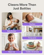Baby Brezza 120 pieces detergent tablets back label with detailed ingredient list