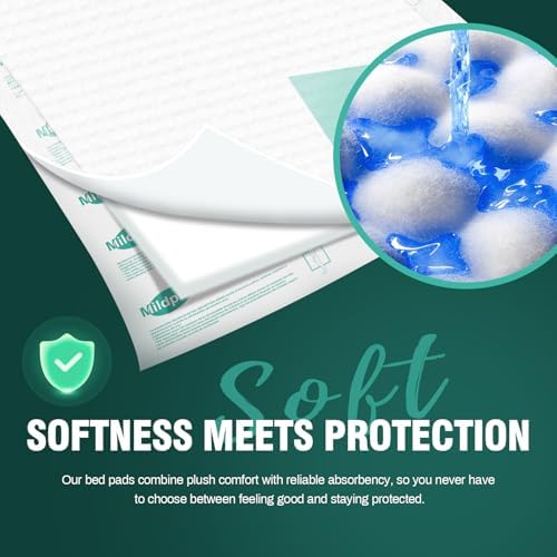 Mildplus ultra absorbent disposable bed pads stack