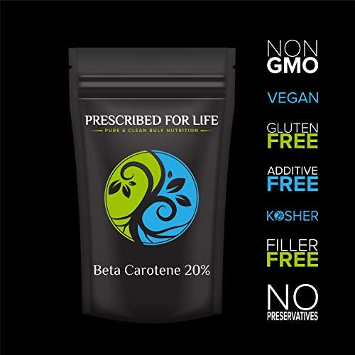 Pure orange nutritional beta carotene wellness supplement powder extract close up view