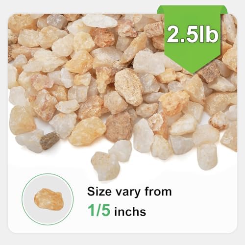 Close up of 1/5 inch natural silica drainage gravel