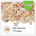 Close up of 1/5 inch natural silica drainage gravel