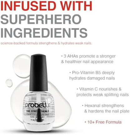 Side view of Probelle nail growth and repair bottle