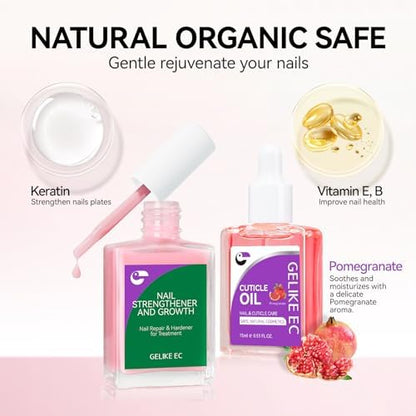 Rose and Pomegranate scented nail oil bottle close up