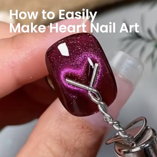 Magnetic nail art pen with wooden handle