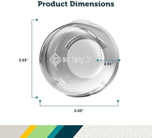 Safety 1st Child Proof Stove Knob Covers, Clear View Stove Knob Safety Covers (Set of 5) - Image 5