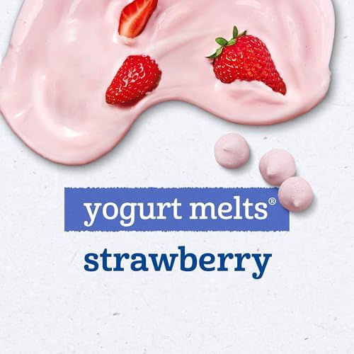 Back view of Gerber yogurt melts pouch showing ingredients and nutrition