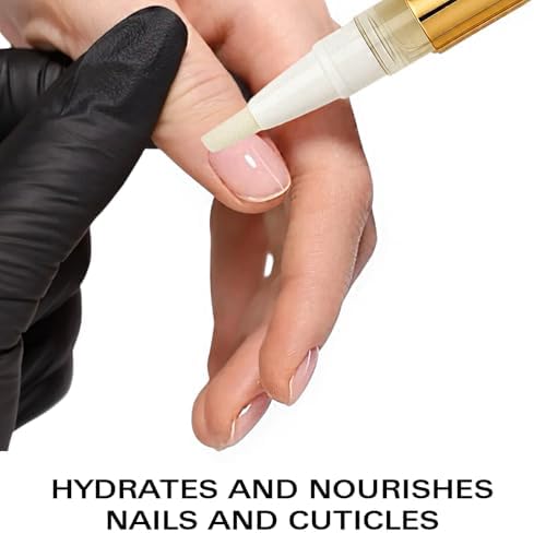 Scent-free nail repair serum pen on a clean salon-style aesthetic background.