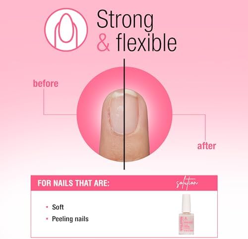 Authentic Nail Tek strengthener base coat brush applicator dipping into the clear formula three bottle