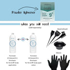 PureStyle fifty gram dust free hair bleaching powder packet demonstrating compact salon grade packaging