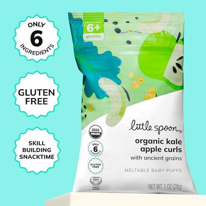 Clean Label Project Purity Award seal on Little Spoon organic baby snack bag
