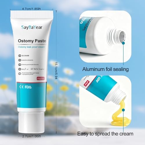 Alcohol free stoma filling paste tube showing protective skin barrier benefits