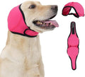Small dog wearing Leotrag calming hoodie for noise relief
