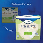 TENA Sensitive Care Ultra Thin Light incontinence pads regular length dual pack display.