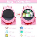 Back view of Accmor 4 in 1 kids harness bag showing leash attachment