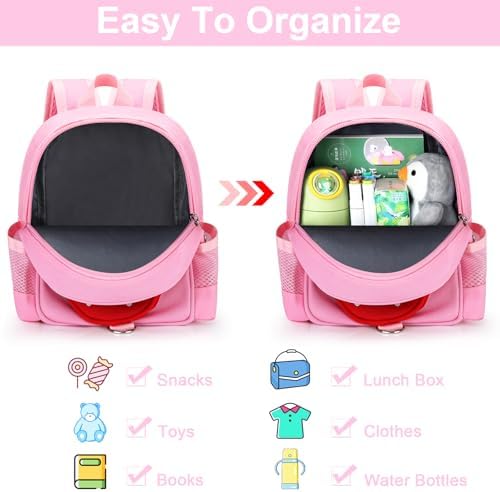 Back view of Accmor 4 in 1 kids harness bag showing leash attachment