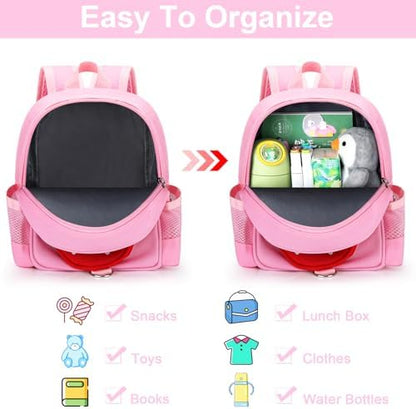 Back view of Accmor 4 in 1 kids harness bag showing leash attachment