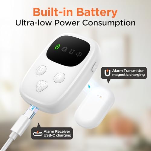 Ovevve wireless nighttime training monitor setup showing rechargeable receiver interface panel