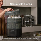 Side profile of Baby Brezza SuperQuick 10 Minute Sterilizer and Dryer