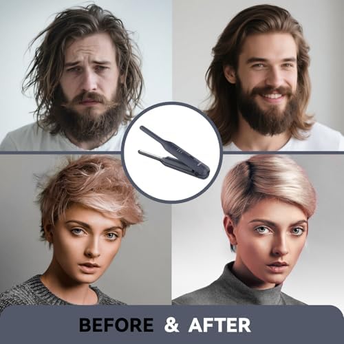 VIKICON hair straightener side view highlighting the lightweight ergonomic design for men and women