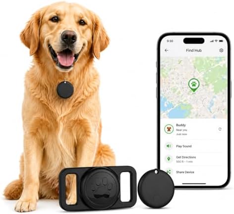 Mdtzulik Android compatible smart dog collar tracker in black color