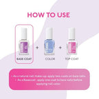 Eternal salon quality clear protective shield layer drying on clean nails