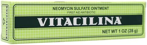 Vitacilina Neomycin Sulfate Ointment two pack retail box display for wound care