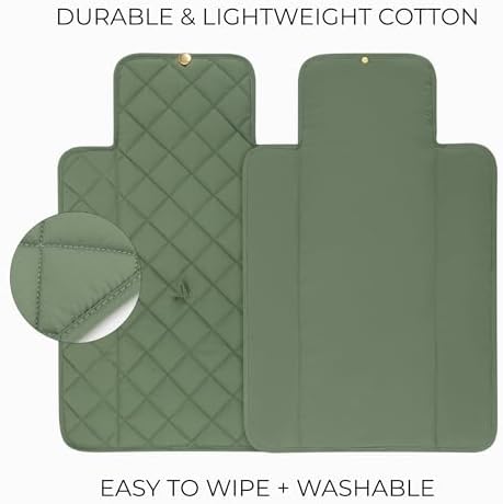 Close up of soft cotton fabric on Zicoto baby changing mat