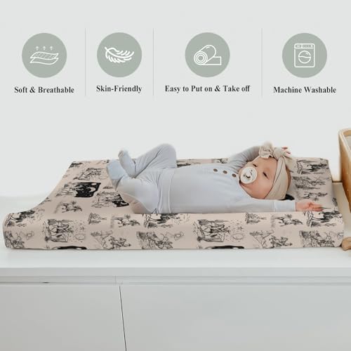 Kastlee western unisex baby changing pad cover angled showcase