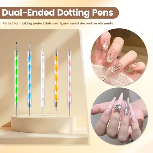Collection of nail buffers and toe separators for pedicure kit