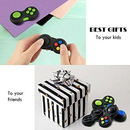 Skylety Autism and ADHD sensory controller showing the rotatable joystick and gear roller.