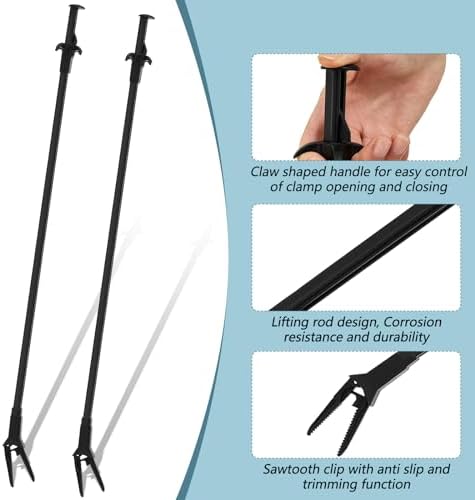 Gisafai marine safe plastic tongs reaching into a coral reef tank