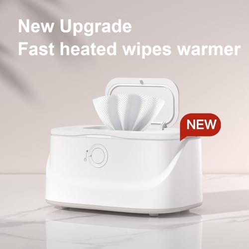 Hiccapop wipe warmer demonstrating large capacity with wipe pack