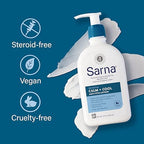Sarna vegan cooling body lotion pump bottle for temporary pain alleviation